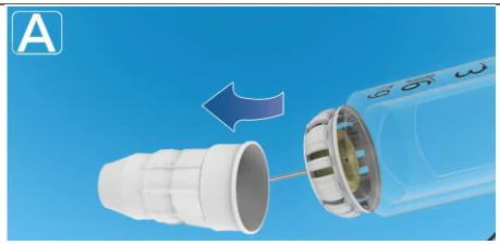 A close-up of a plastic tube
Description automatically generated