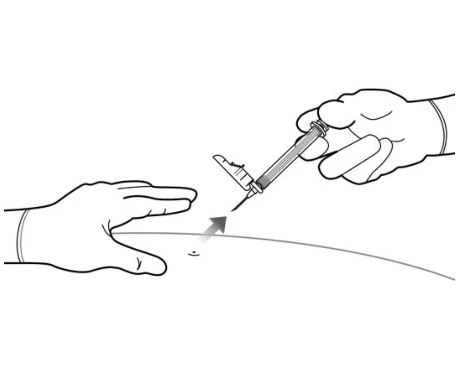 A drawing of a hand holding a syringe

Description automatically generated