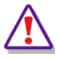 A red and purple triangle with a exclamation mark
Description automatically generated
