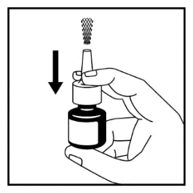 A hand holding a bottle of liquid

Description automatically generated 