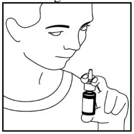 A person holding a small bottle of medicine

Description automatically generated