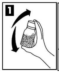 A hand holding a bottle of liquid
Description automatically generated