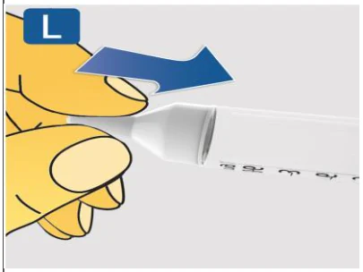 A hand holding a white tube

Description automatically generated