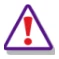 A red and purple triangle with a exclamation mark

Description automatically generated 