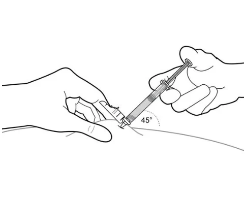 A drawing of a person's hand holding a syringe

Description automatically generated